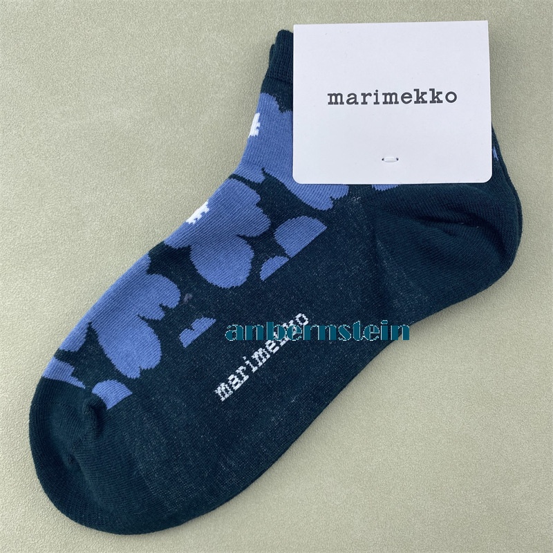 Marimekko Plant Flowers Socks Ladies Retro Art Crew Socks Casual Socks Wholesale - Picture 38 of 60