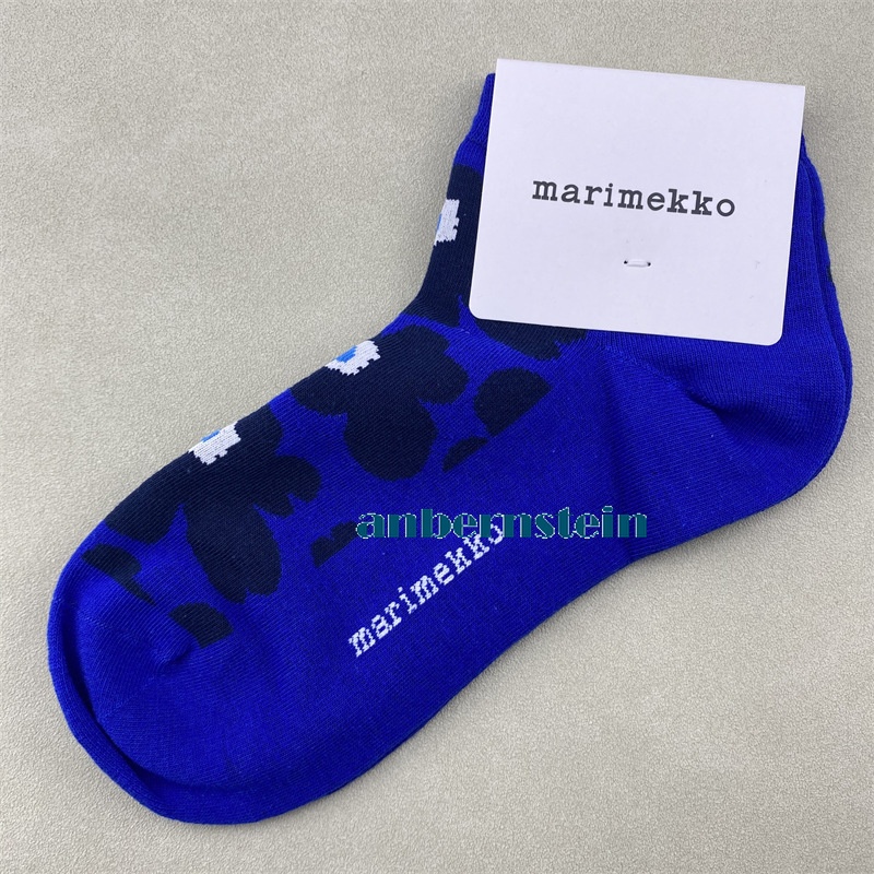 Marimekko Plant Flowers Socks Ladies Retro Art Crew Socks Casual Socks Wholesale - Picture 40 of 60