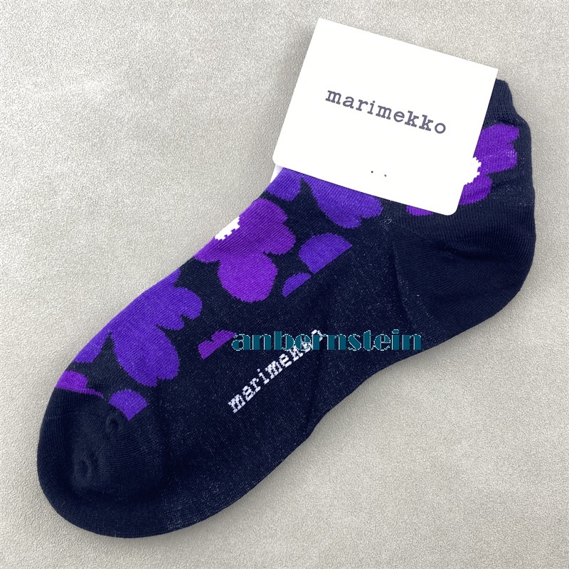 Marimekko Plant Flowers Socks Ladies Retro Art Crew Socks Casual Socks Wholesale - Picture 43 of 60