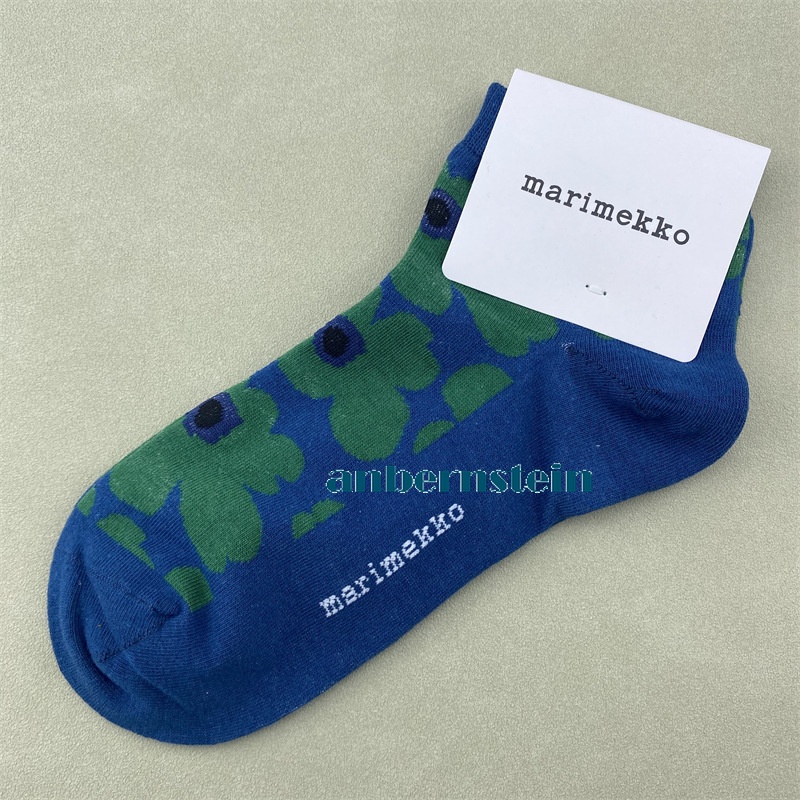 Marimekko Plant Flowers Socks Ladies Retro Art Crew Socks Casual Socks Wholesale - Picture 44 of 60
