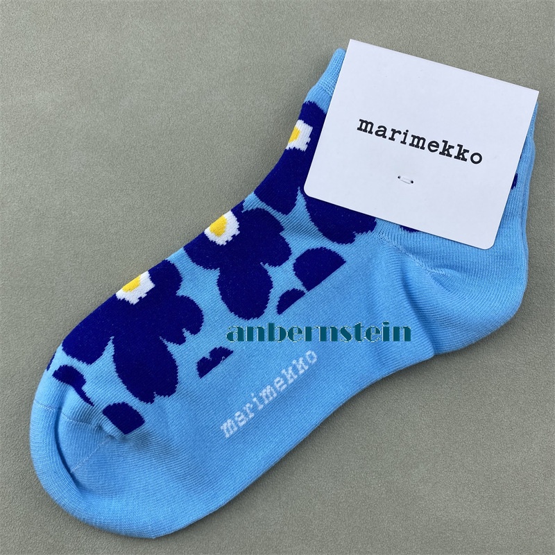 Marimekko Plant Flowers Socks Ladies Retro Art Crew Socks Casual Socks Wholesale - Picture 48 of 60