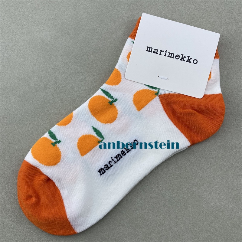 Marimekko Plant Flowers Socks Ladies Retro Art Crew Socks Casual Socks Wholesale - Picture 50 of 60