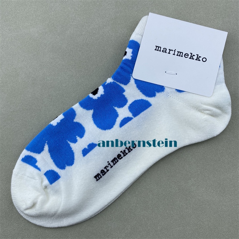 Marimekko Plant Flowers Socks Ladies Retro Art Crew Socks Casual Socks Wholesale - Picture 52 of 60