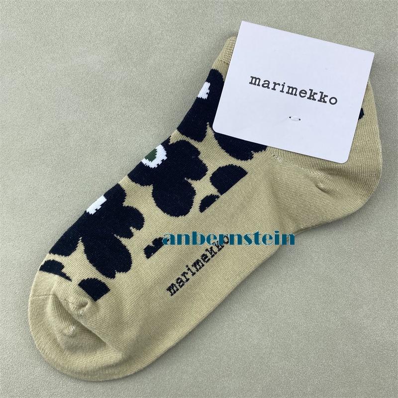 Marimekko Plant Flowers Socks Ladies Retro Art Crew Socks Casual Socks Wholesale - Picture 54 of 60