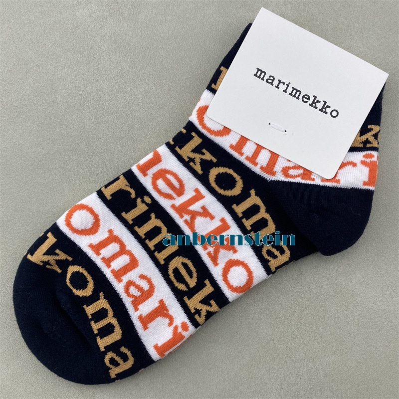Marimekko Plant Flowers Socks Ladies Retro Art Crew Socks Casual Socks Wholesale - Picture 56 of 60
