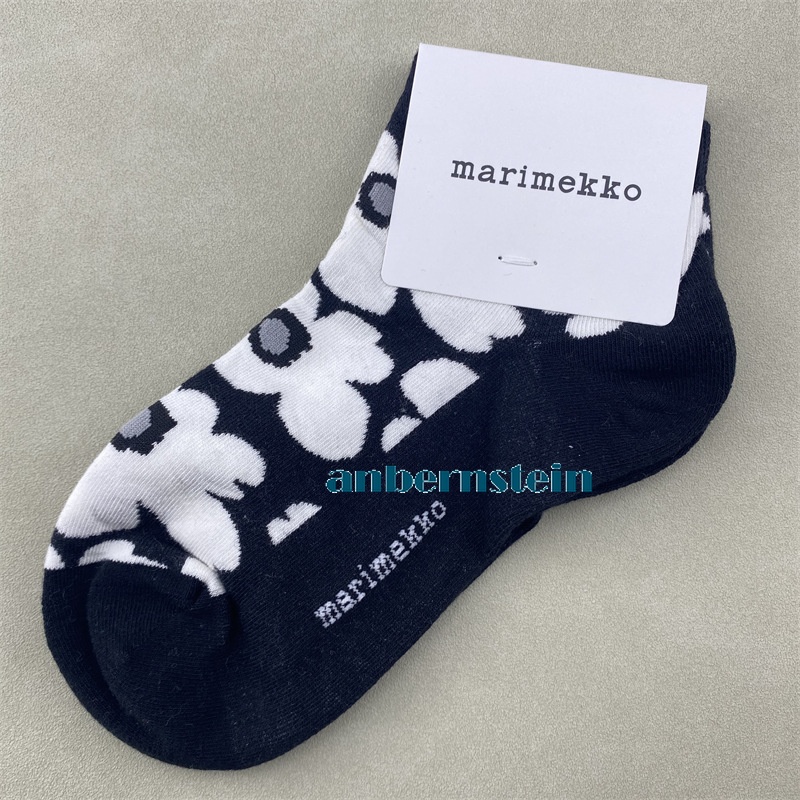 Marimekko Plant Flowers Socks Ladies Retro Art Crew Socks Casual Socks Wholesale - Picture 57 of 60