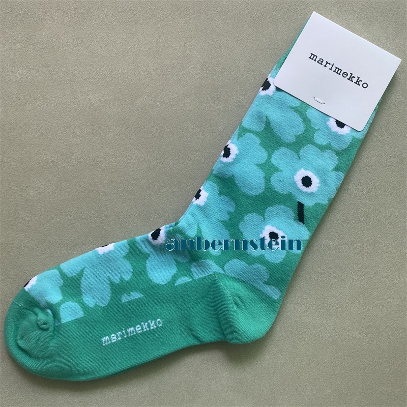 Marimekko Calcetines Colores Plantas y Flores Calcetines Retro Algodón Calcetines Marea Calcetines - Imagen 26 de 73