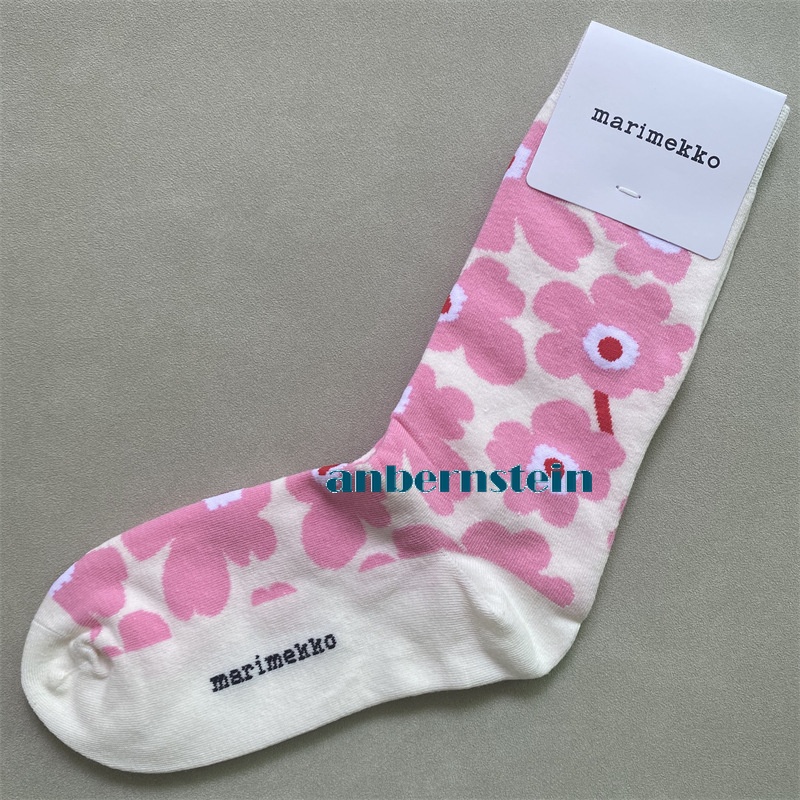 Marimekko Calcetines Colores Plantas y Flores Calcetines Retro Algodón Calcetines Marea Calcetines - Imagen 27 de 73