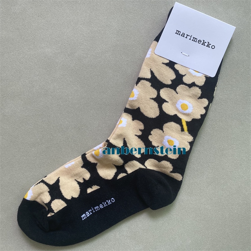 Marimekko Calcetines Colores Plantas y Flores Calcetines Retro Algodón Calcetines Marea Calcetines - Imagen 28 de 73