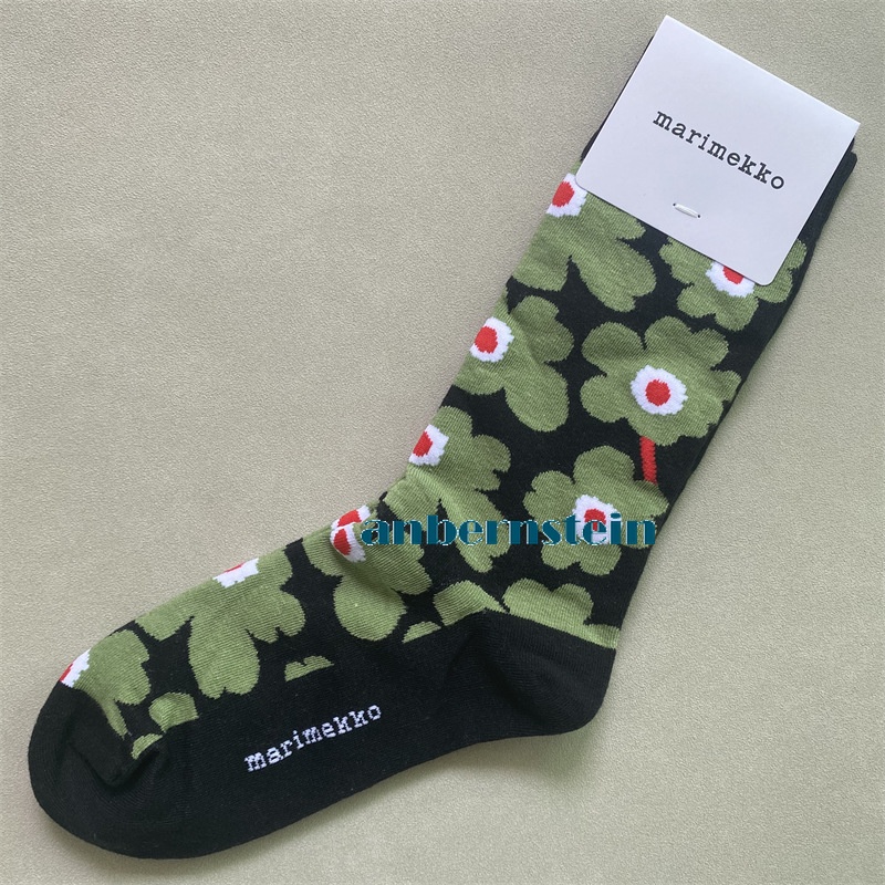 Marimekko Calcetines Colores Plantas y Flores Calcetines Retro Algodón Calcetines Marea Calcetines - Imagen 30 de 73