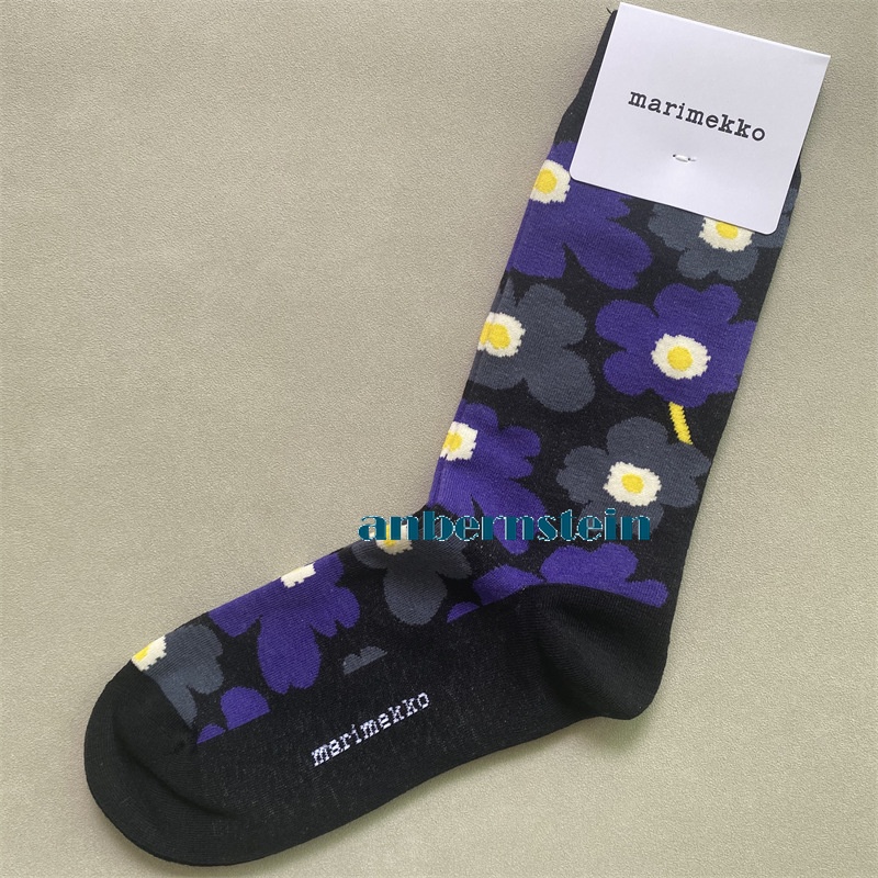Marimekko Calcetines Colores Plantas y Flores Calcetines Retro Algodón Calcetines Marea Calcetines - Imagen 32 de 73