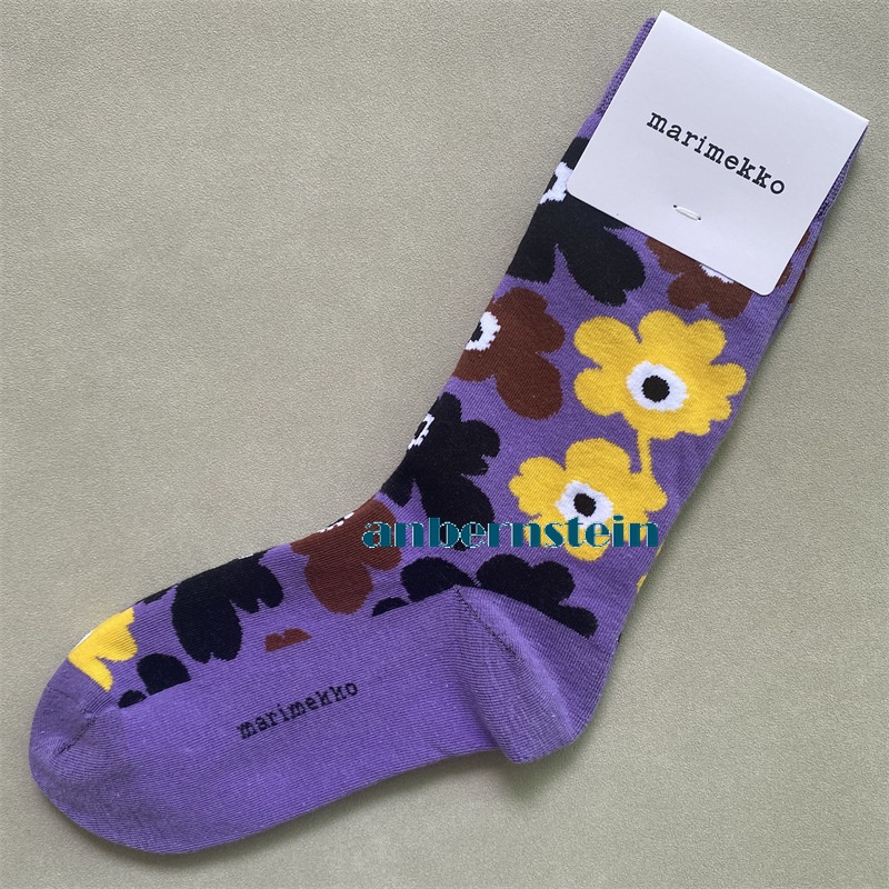 Marimekko Calcetines Colores Plantas y Flores Calcetines Retro Algodón Calcetines Marea Calcetines - Imagen 33 de 73