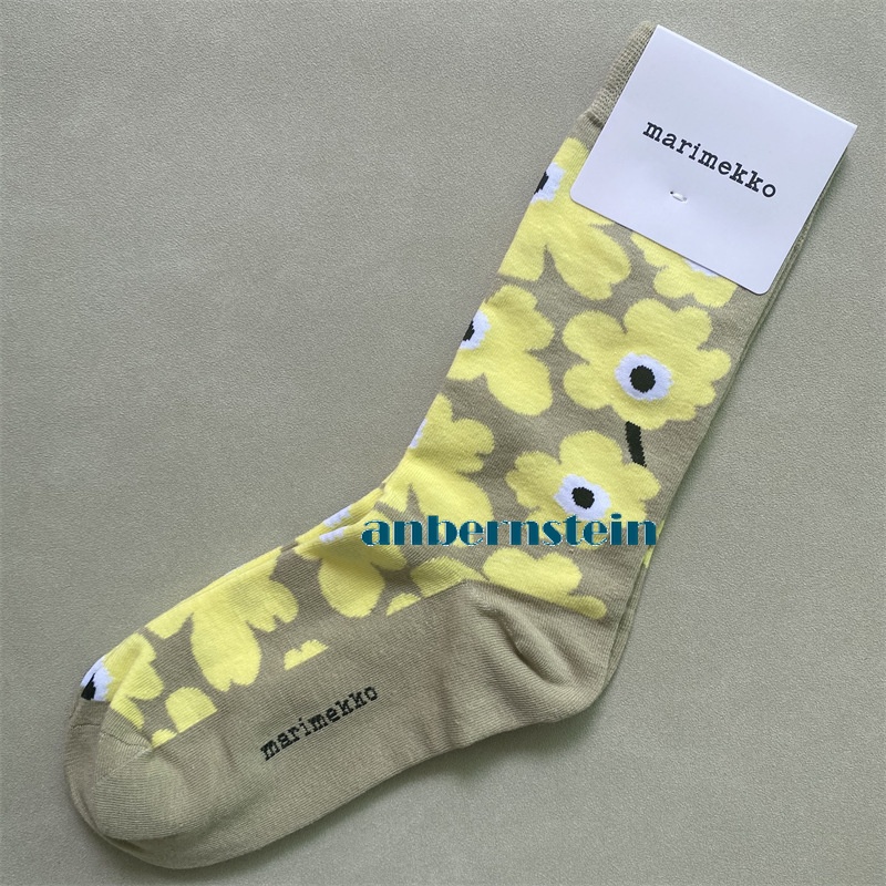 Marimekko Calcetines Colores Plantas y Flores Calcetines Retro Algodón Calcetines Marea Calcetines - Imagen 34 de 73