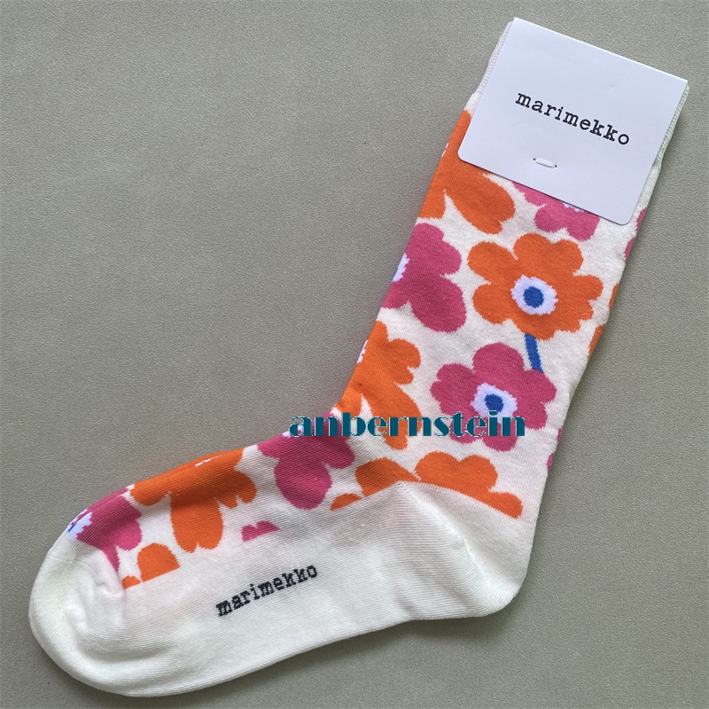Marimekko Calcetines Colores Plantas y Flores Calcetines Retro Algodón Calcetines Marea Calcetines - Imagen 41 de 73