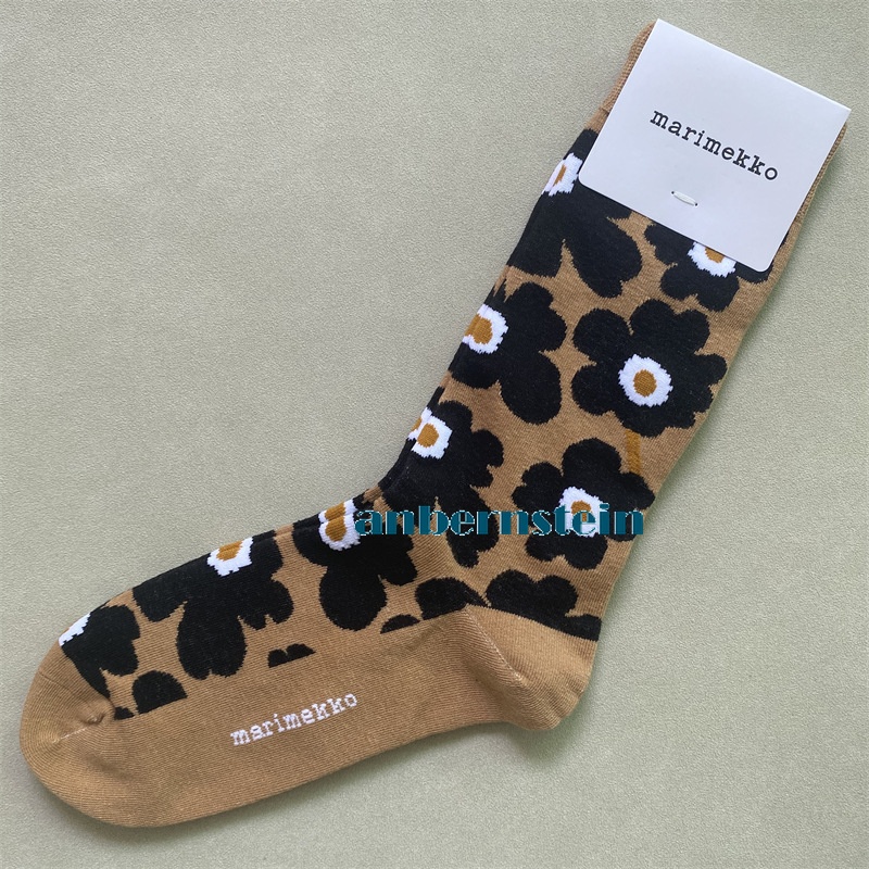 Marimekko Calcetines Colores Plantas y Flores Calcetines Retro Algodón Calcetines Marea Calcetines - Imagen 44 de 73