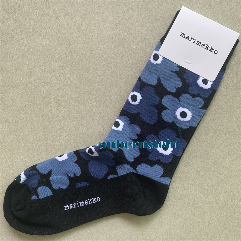 Marimekko Calcetines Colores Plantas y Flores Calcetines Retro Algodón Calcetines Marea Calcetines - Imagen 45 de 73
