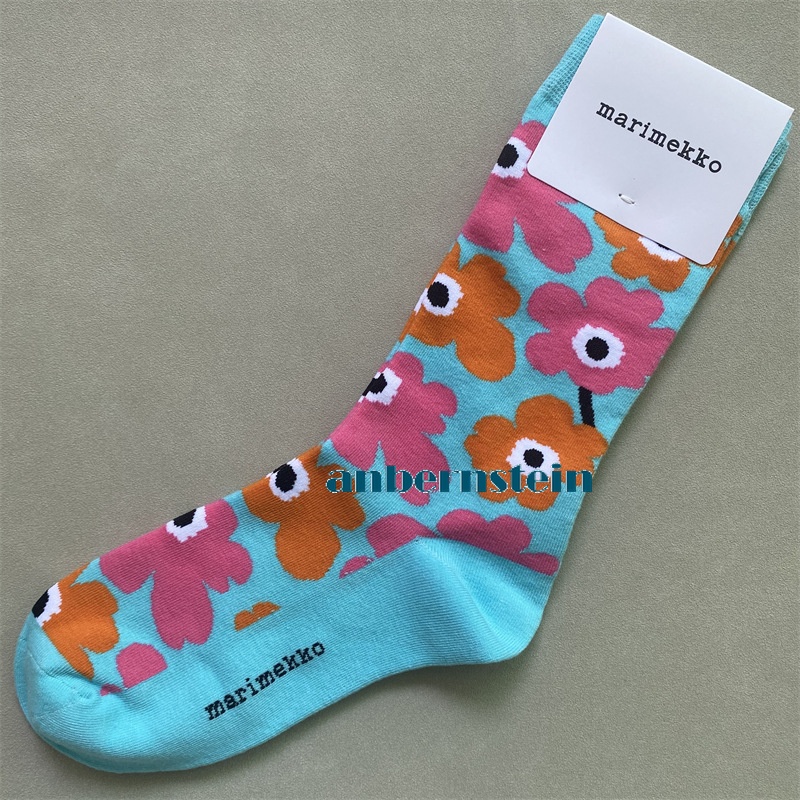 Marimekko Calcetines Colores Plantas y Flores Calcetines Retro Algodón Calcetines Marea Calcetines - Imagen 47 de 73