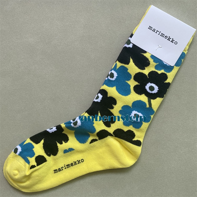 Marimekko Calcetines Colores Plantas y Flores Calcetines Retro Algodón Calcetines Marea Calcetines - Imagen 49 de 73