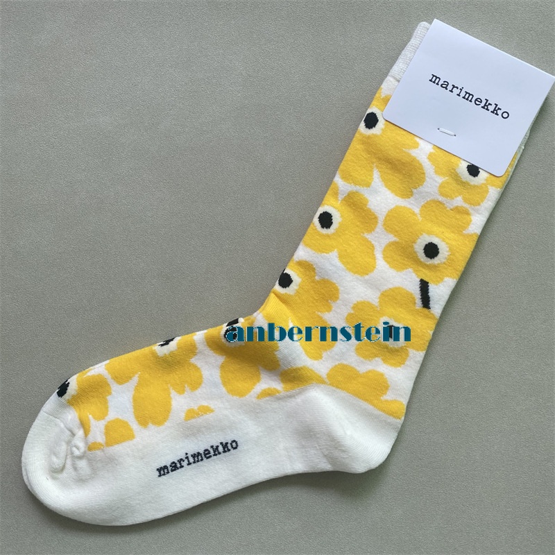 Marimekko Calcetines Colores Plantas y Flores Calcetines Retro Algodón Calcetines Marea Calcetines - Imagen 54 de 73