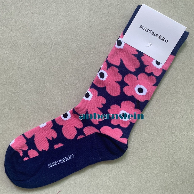 Marimekko Calcetines Colores Plantas y Flores Calcetines Retro Algodón Calcetines Marea Calcetines - Imagen 55 de 73