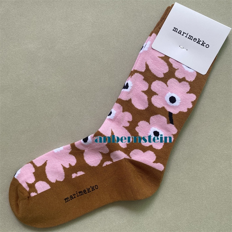 Marimekko Calcetines Colores Plantas y Flores Calcetines Retro Algodón Calcetines Marea Calcetines - Imagen 57 de 73