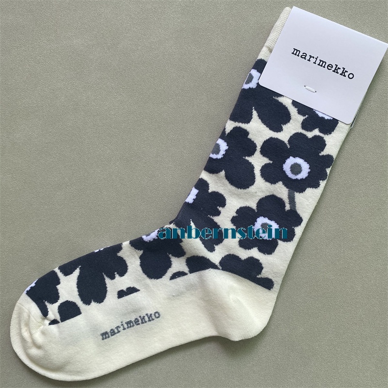 Marimekko Calcetines Colores Plantas y Flores Calcetines Retro Algodón Calcetines Marea Calcetines - Imagen 58 de 73