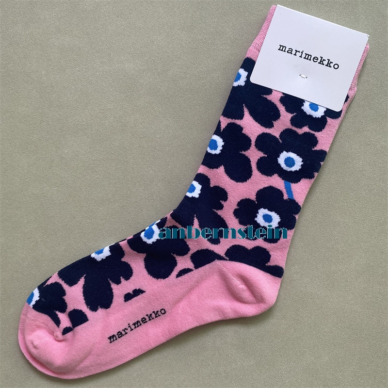 Marimekko Calcetines Colores Plantas y Flores Calcetines Retro Algodón Calcetines Marea Calcetines - Imagen 62 de 73