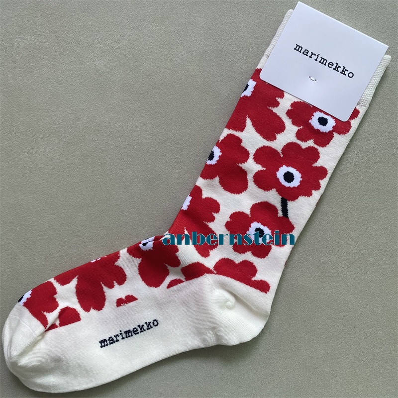 Marimekko Calcetines Colores Plantas y Flores Calcetines Retro Algodón Calcetines Marea Calcetines - Imagen 64 de 73