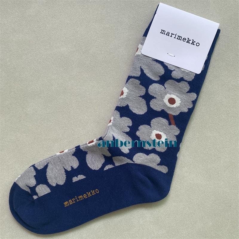 Marimekko Calcetines Colores Plantas y Flores Calcetines Retro Algodón Calcetines Marea Calcetines - Imagen 65 de 73