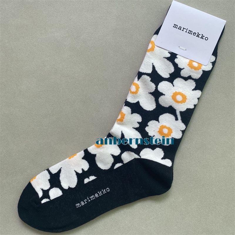 Marimekko Calcetines Colores Plantas y Flores Calcetines Retro Algodón Calcetines Marea Calcetines - Imagen 66 de 73