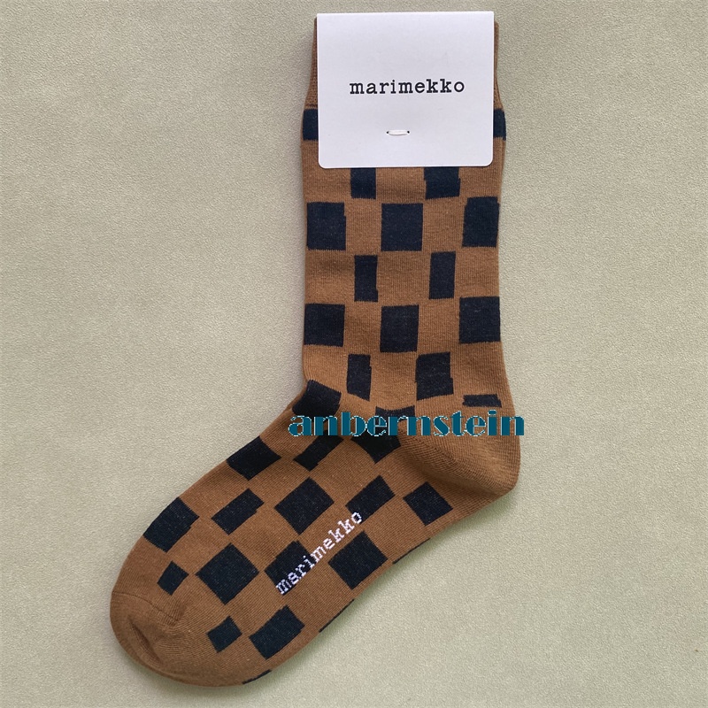 Marimekko Chaussettes Rétro Marée Saison Chaussettes Couleur Plantes et Fleurs Coton Chaussettes - Photo 33/62