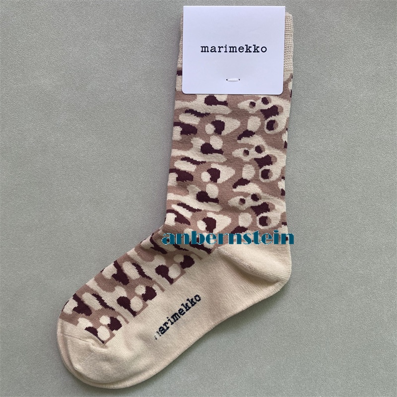 Marimekko Chaussettes Rétro Marée Saison Chaussettes Couleur Plantes et Fleurs Coton Chaussettes - Photo 39/62