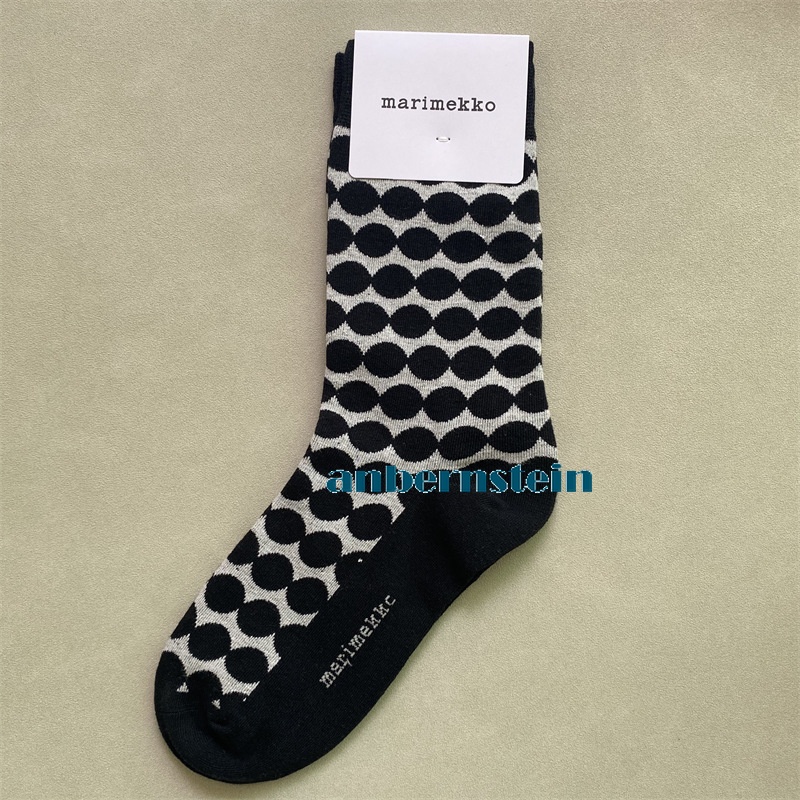 Marimekko Chaussettes Rétro Marée Saison Chaussettes Couleur Plantes et Fleurs Coton Chaussettes - Photo 55/62