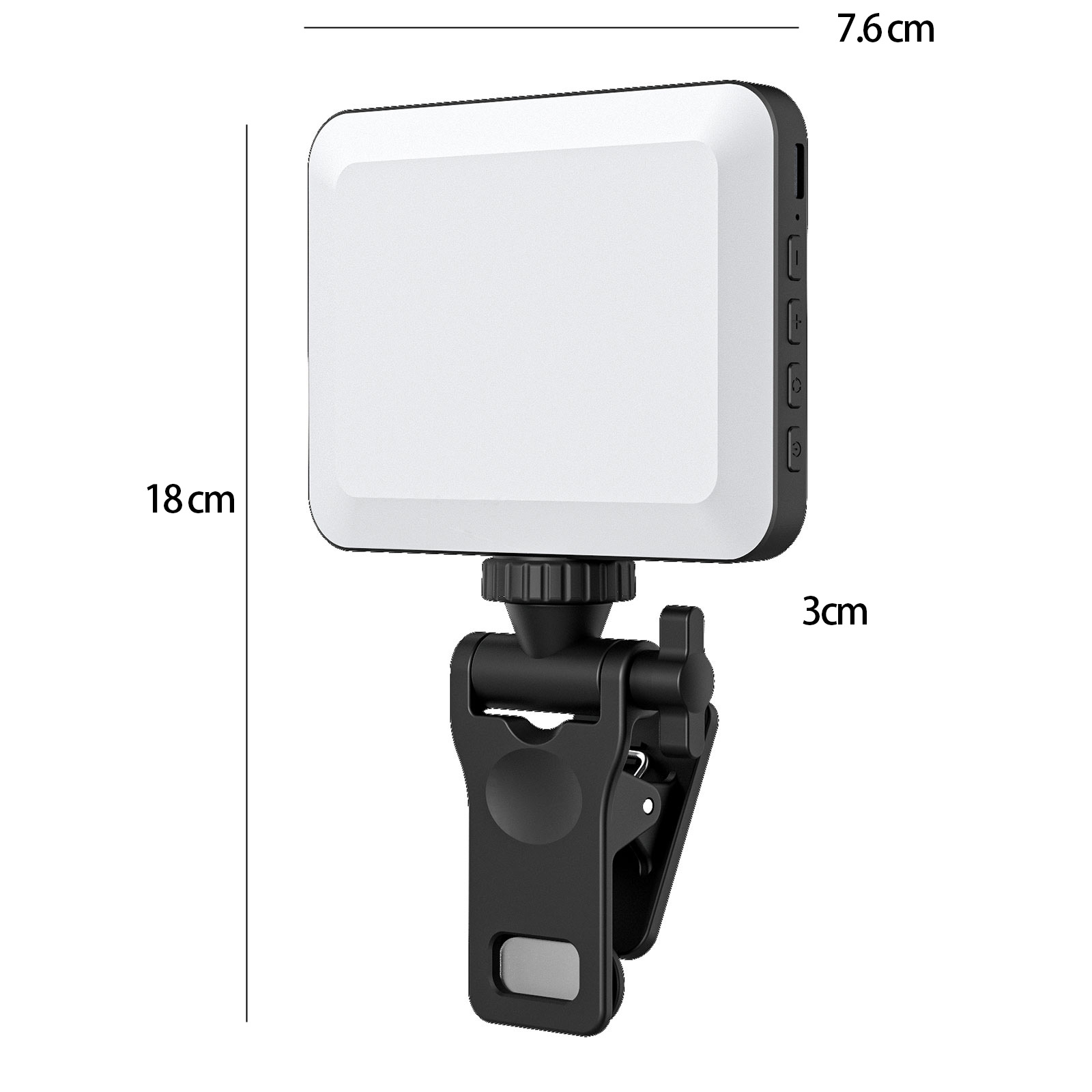 Mini LED Fill Light Clip-On Phone Selfie Light Rechargeable For Video Laptop - Picture 16 of 16