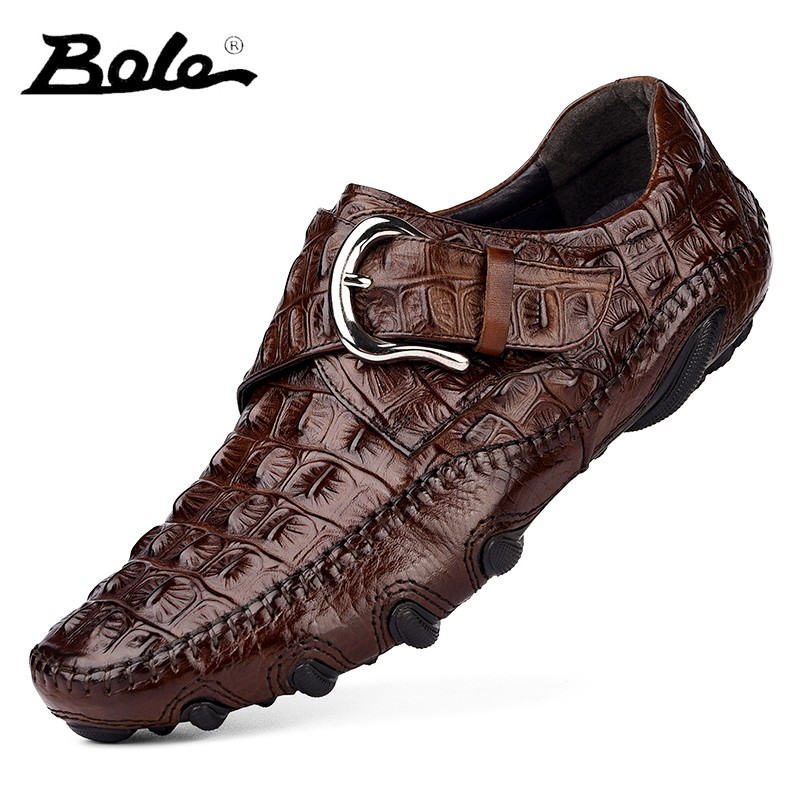 Men's Leather High-end British Fashion Leather Summer Loafers Shoes - Picture 8 of 8