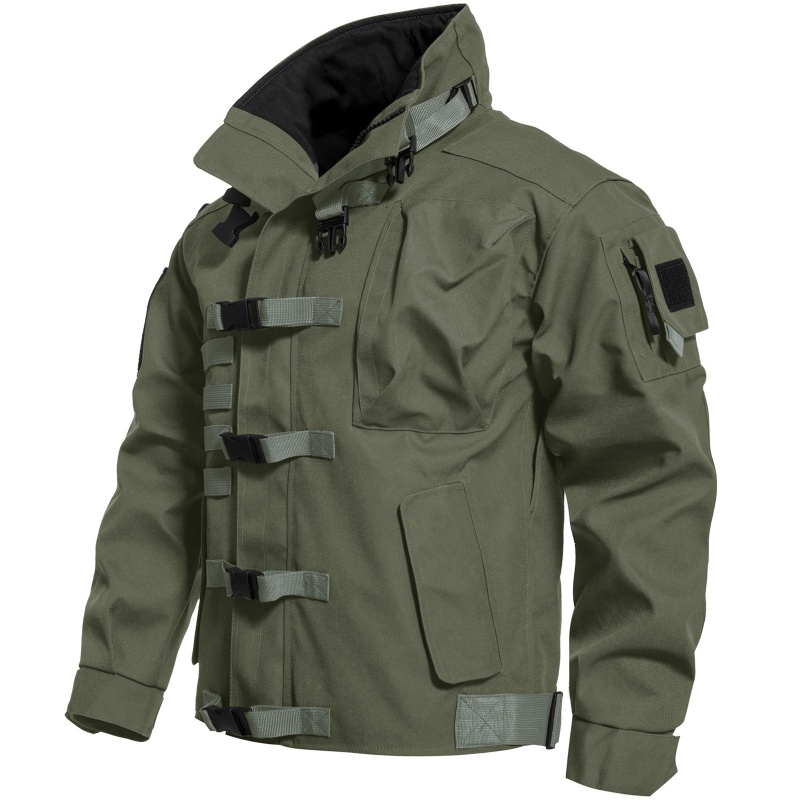 Waterproof US Army Men's Tactical Jacket Windproof Military Hard Shell Coat - Picture 20 of 25