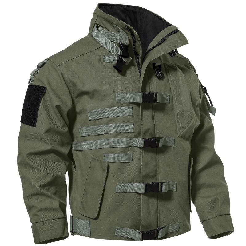 Waterproof US Army Men's Tactical Jacket Windproof Military Hard Shell Coat - Picture 22 of 25