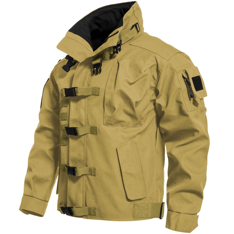 Waterproof US Army Men's Tactical Jacket Windproof Military Hard Shell Coat - Picture 23 of 25