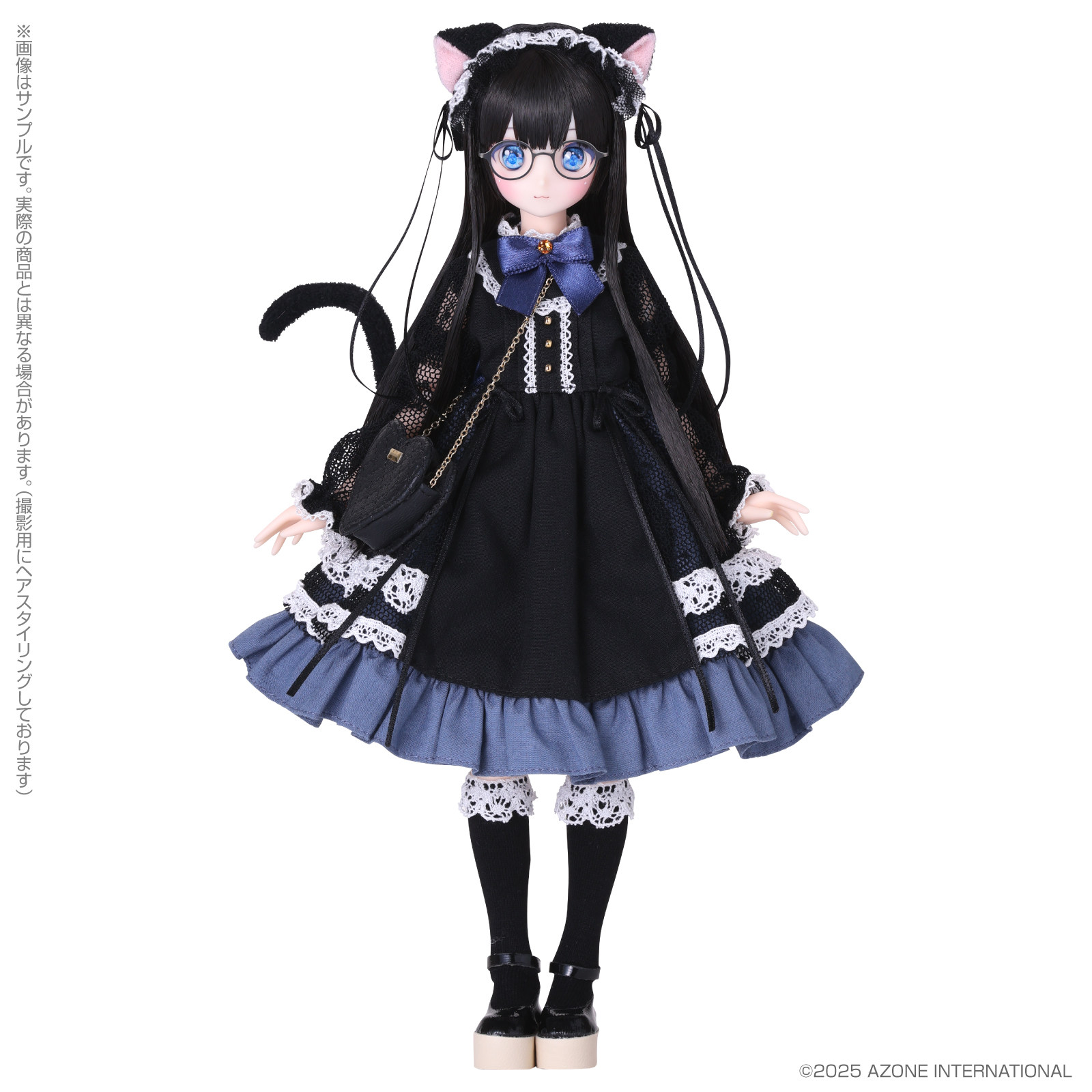 Azone Dreamin Mebae A Gift From M.k Black White Cat 22.5cm/8.8In 1/6 Full Set