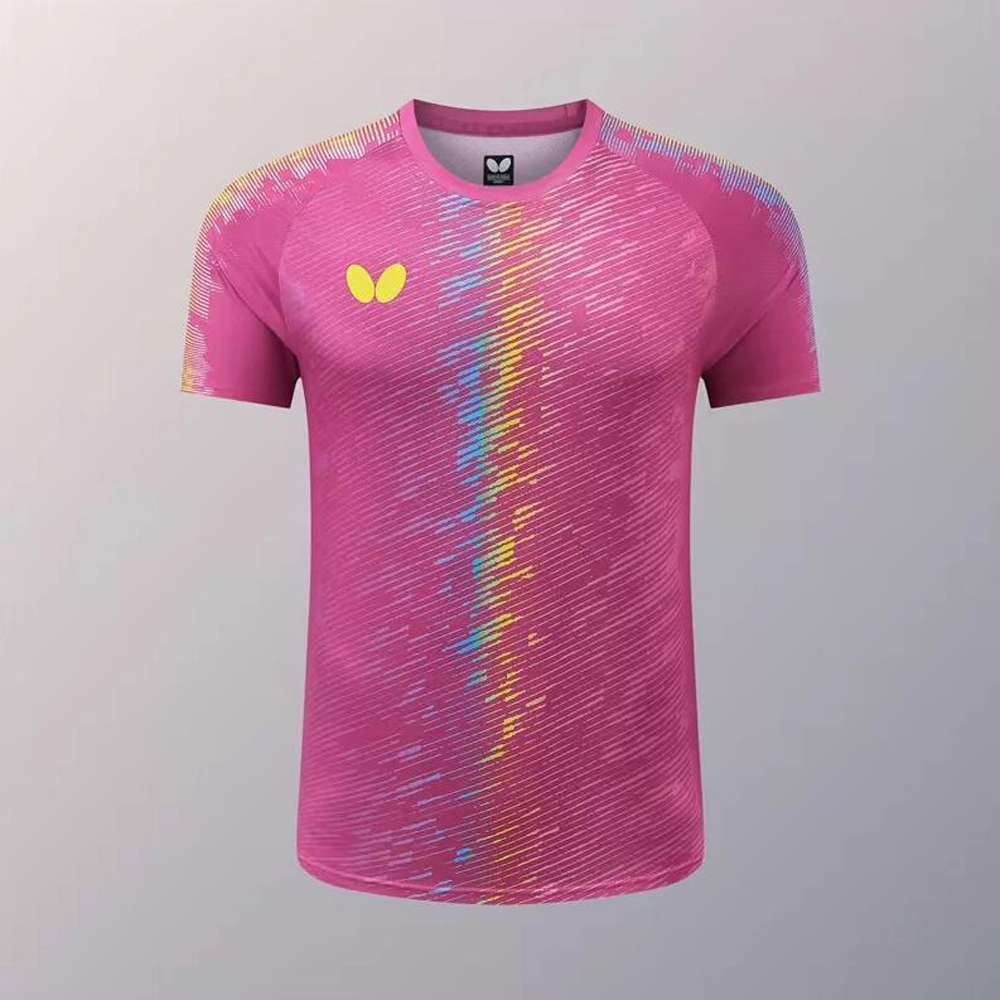 Summer Men's Table Tennis Badminton T-shirt Sports Short Sleeve Tee 26-052101