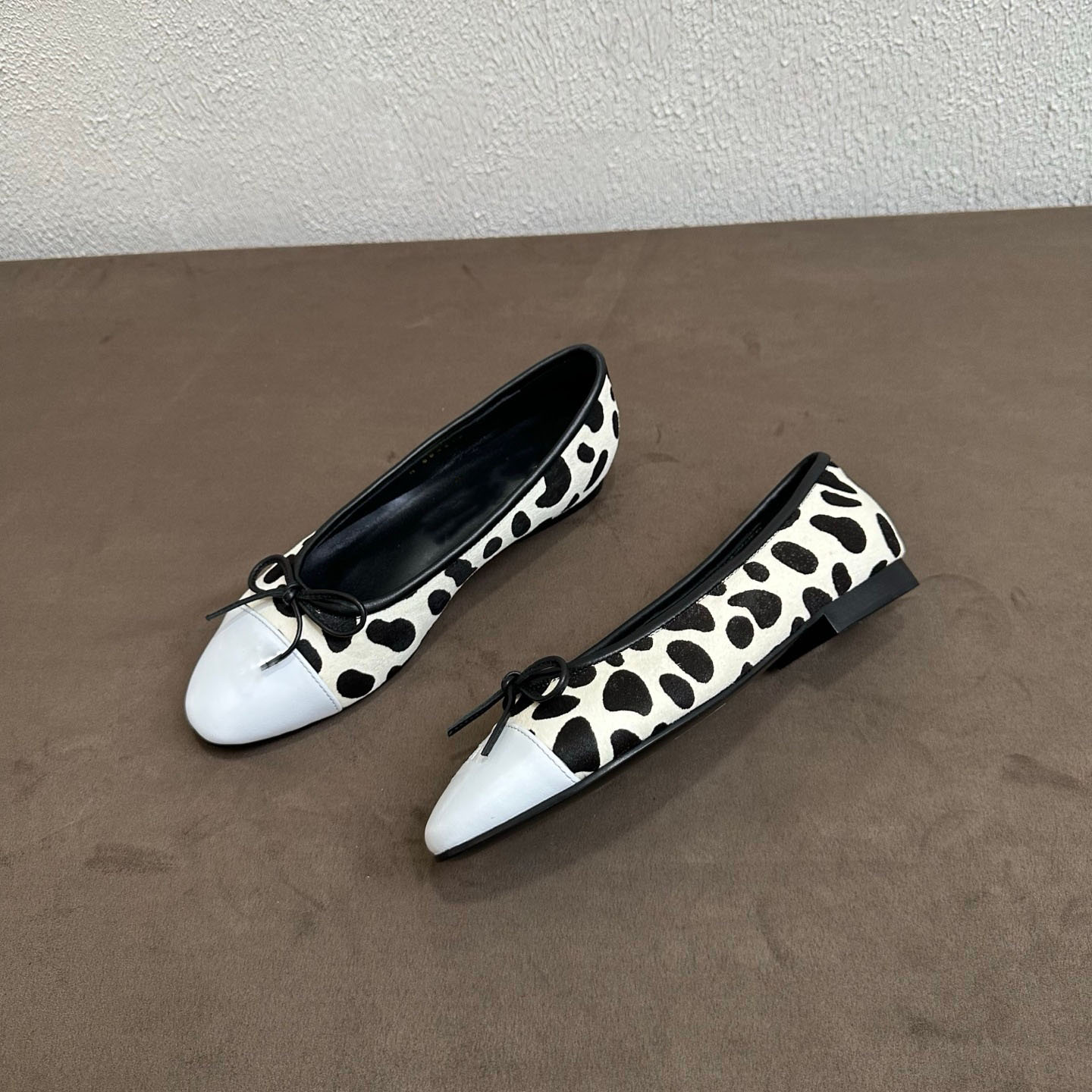 Spring Summer 2026 Genuine Leather Spliced Leopard Single Shoes Multi-Style35-43
