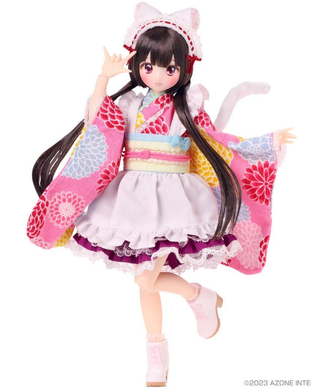 Pre-Sale Azone Sakashita Sakura 8.8In 1/6 Bjd Happy New Year Action Figure Gift
