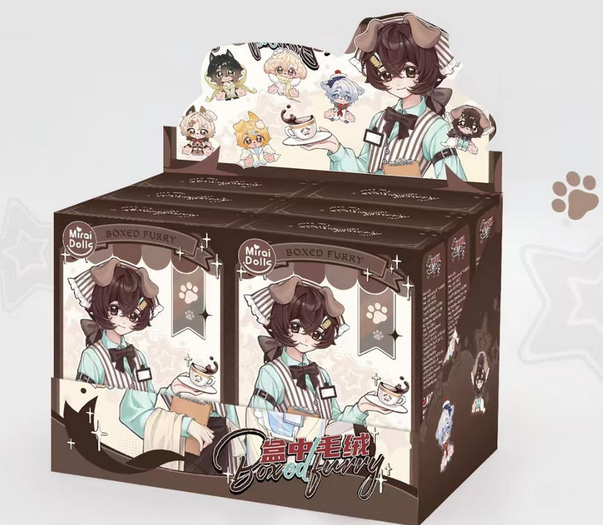 Pre-Sale 6Pcs Miraidolls Boxed Furry Dogs Series 24cm/9.4In Action Figures Gift