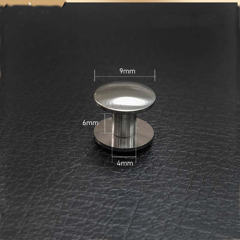 2PCS Pure Titanium Chicago Screws Belt Screw Rivets Bolt Strap Fasteners Leather