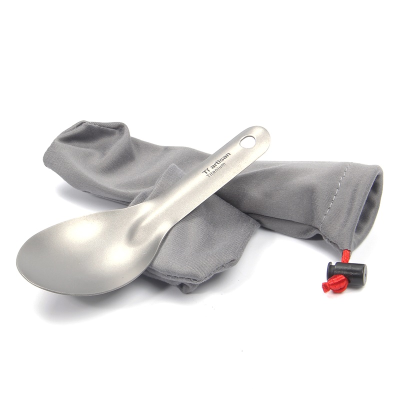 Titanium Spoon Spork Portable Ultralight Healthy Camping Backpacking Tableware - Picture 16 of 18