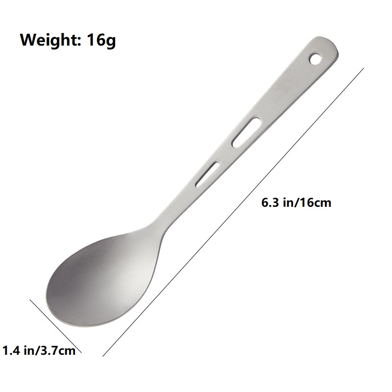 2PCS Pure Titanium Spoon Knife Spork Bottle Opener Camping Tableware Lightweight - Picture 13 of 13