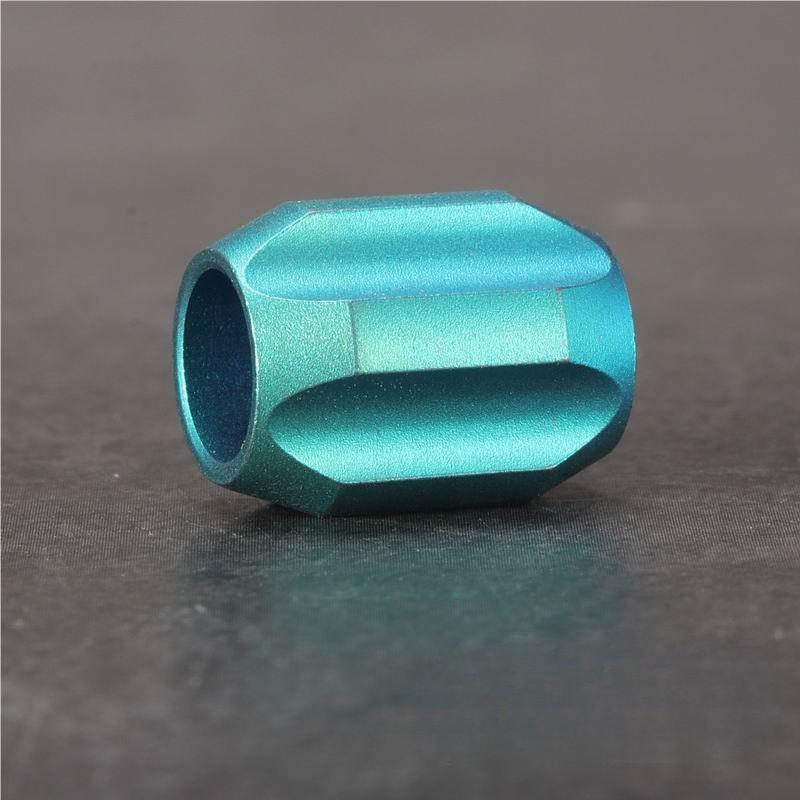 Titanium Alloy Knife Lanyard Bead Paracord Bracelet Bead Necklace Pendant DIY - Picture 24 of 32