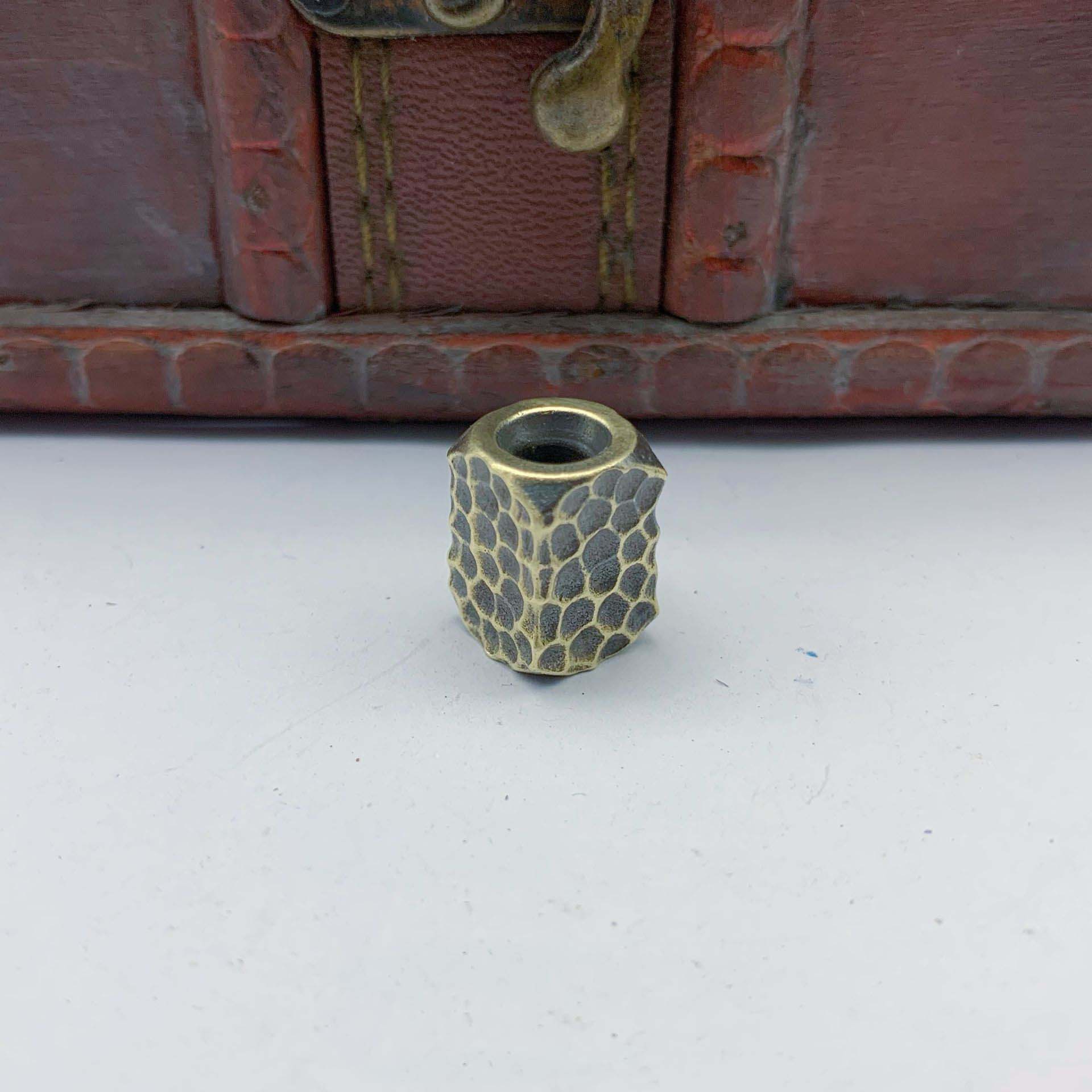 2PCS Brass Lanyard Bead Knife Tool Paracord Beads Pendant Bracelet Beads EDC DIY - Picture 18 of 18