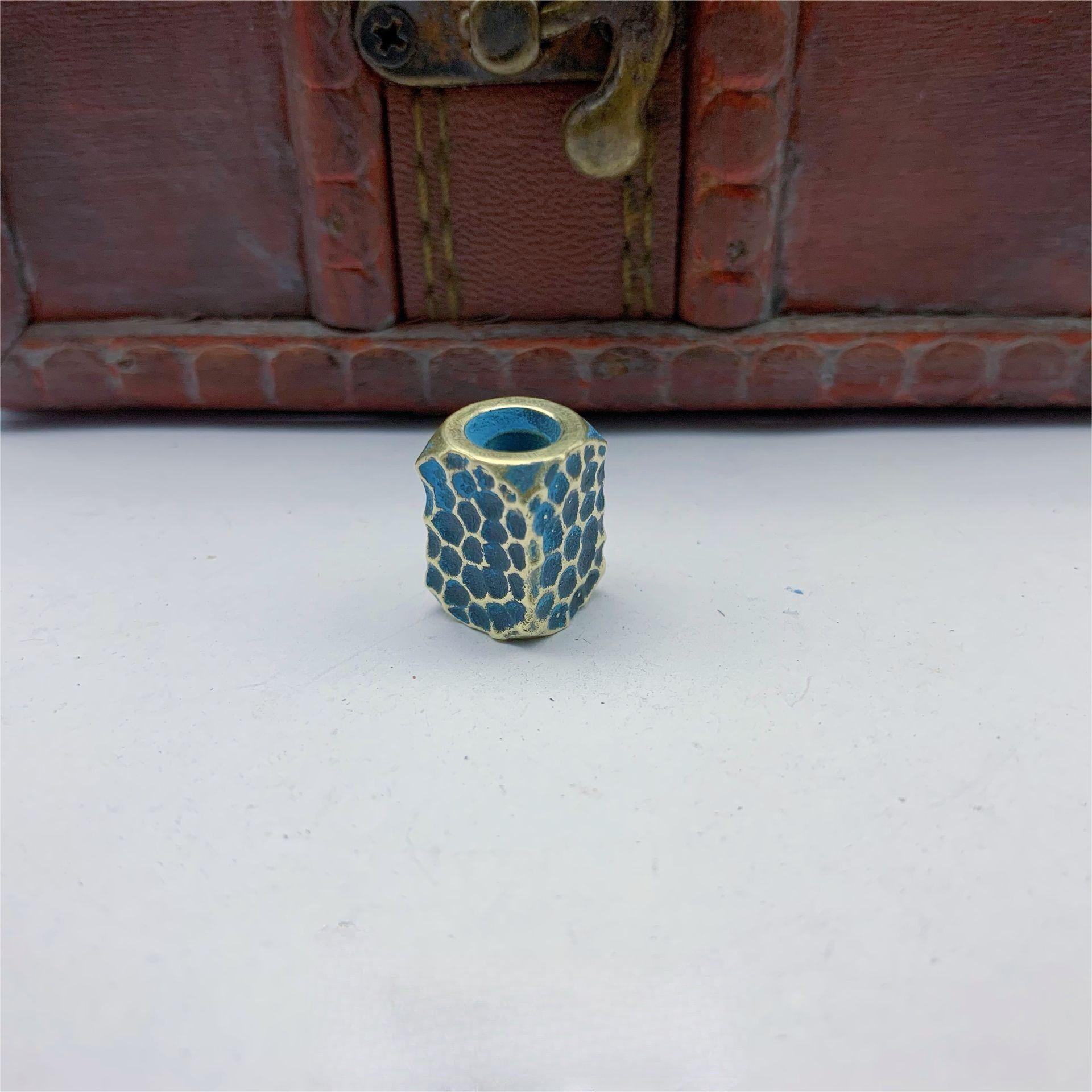 2PCS Brass Lanyard Bead Knife Tool Paracord Beads Pendant Bracelet Beads EDC DIY - Picture 12 of 18
