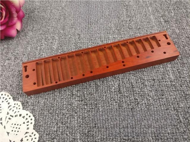 Handmade African Blackwood Wood Comb for Suzuki Sirius S-56 Chromatic Harmonica - Picture 13 of 13